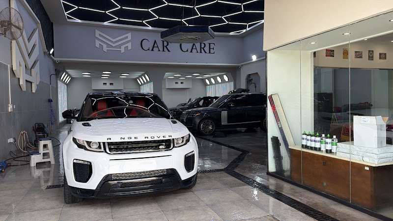 Black Car Car Care in Industrial Area