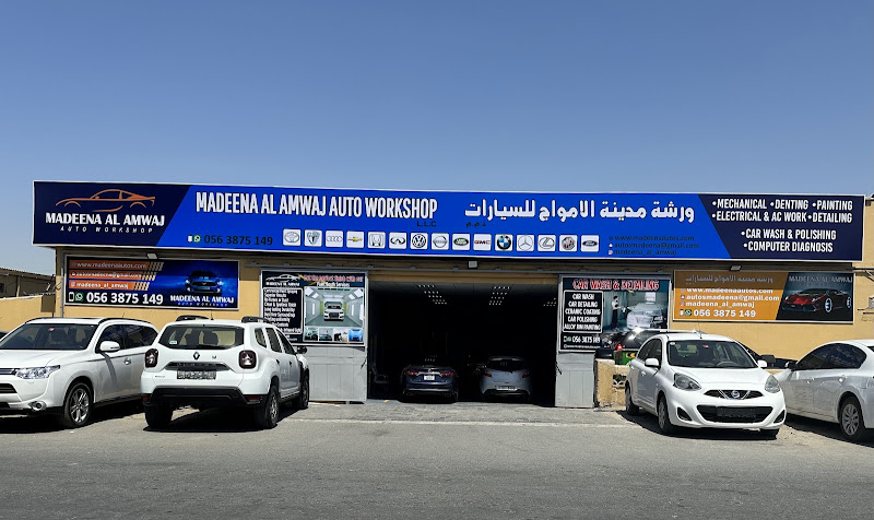 Madeena Al Amwaj Auto Worskhop | Mechanical | Dent Paint | Electrical | Ac Work | Car Detailing | Tint | Car Wash | Polishing in Ras Al Khor Industrial Area 2